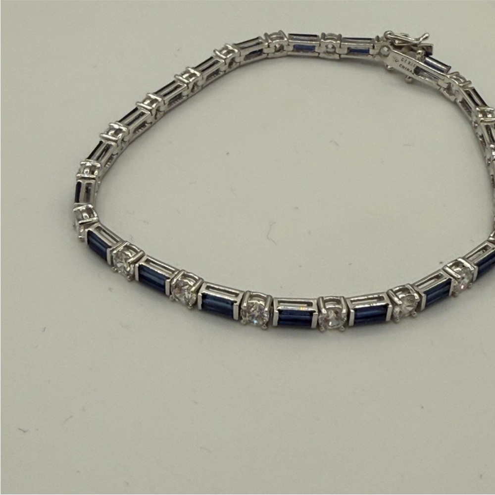 Silver 925 Sapphire CZ Bracelet